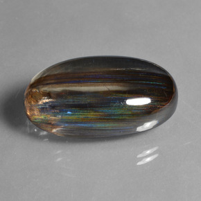 45.72 карата, натуральный Радужного цвета Скаполита, Огранка Овал, Прозрачный