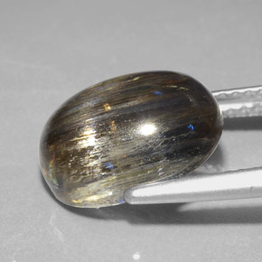 4.98 карата, натуральный Радужного цвета Скаполита, Огранка Овал, Прозрачный
