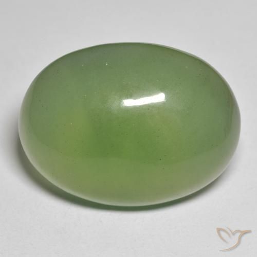 37.39ct Натуральный Темно-зеленый Серпантин, Овал, Полупрозрачный