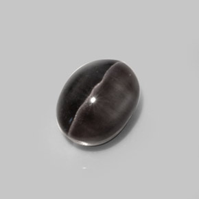 Натуральный коричневый sillimanite cat's eye 5,20 карата огранка овал, полупрозрачный