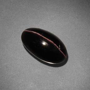 Натуральный коричневый sillimanite cat's eye 5,42 карата огранка овал, непрозрачный
