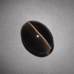 Натуральный коричневый sillimanite cat's eye 4,54 карата прозрачный, полупрозрачный