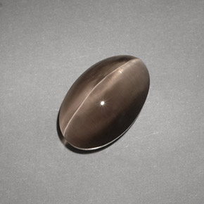 Натуральный коричневый sillimanite cat's eye 4,88 карата прозрачный, полупрозрачный
