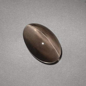 Натуральный коричневый sillimanite cat's eye 4,88 карата прозрачный, полупрозрачный