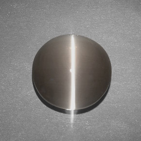 7.63 карата, натуральный Коричневый Силлиманит Кошачий глаз, Прозрачный, Полупрозрачный