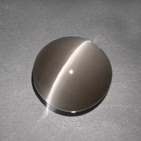 7.63 карата, натуральный Коричневый Силлиманит Кошачий глаз, Прозрачный, Полупрозрачный