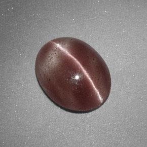 Натуральный коричневый sillimanite cat's eye 1,60 карата огранка овал, полупрозрачный