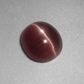 Натуральный коричневый sillimanite cat's eye 1,64 карата огранка овал, непрозрачный