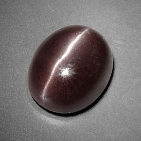 Натуральный коричневый sillimanite cat's eye 3,85 карата огранка овал, непрозрачный