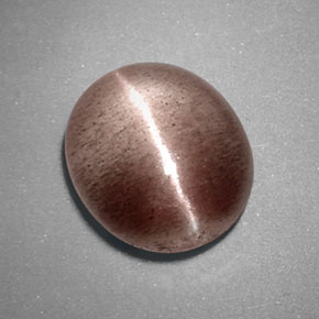Натуральный коричневый sillimanite cat's eye 3,38 карата прозрачный, полупрозрачный