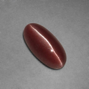 Натуральный коричневый sillimanite cat's eye 1,12 карата прозрачный, полупрозрачный