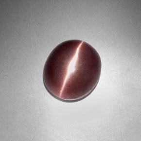 Натуральный коричневый sillimanite cat's eye 3,29 карата огранка овал, непрозрачный