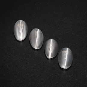 Натуральный дымчатый sillimanite cat's eye  карата огранка овал, полупрозрачный