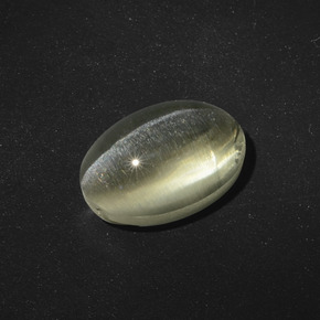 Натуральный коричневый sillimanite cat's eye 5,56 карата огранка овал, полупрозрачный