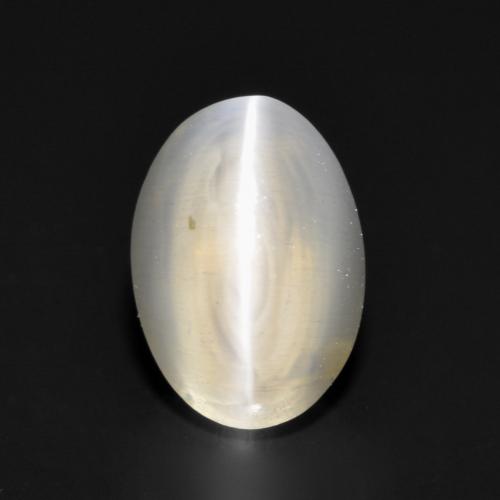Натуральный серый sillimanite cat's eye 1,17 карата огранка овал, прозрачный