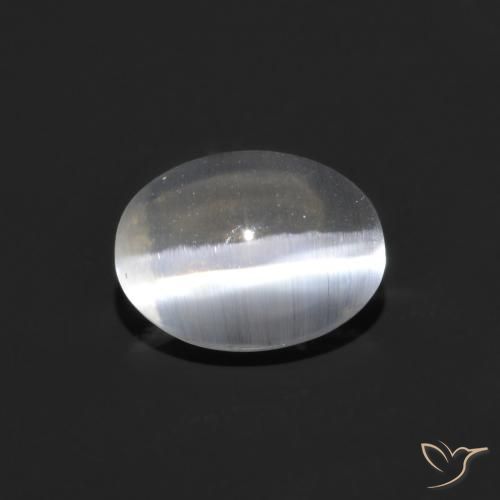0.82ct Натуральный ясно Силлиманит Кошачий Глаз, Овал, Прозрачный