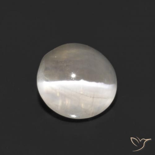 1.33ct Натуральный Теплый белый Силлиманит Кошачий Глаз, Овал, Прозрачный