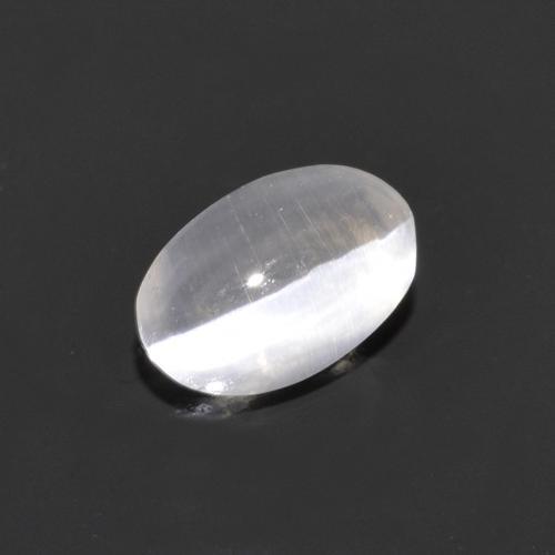 Натуральный серый sillimanite cat's eye 0,75 карата огранка овал, прозрачный