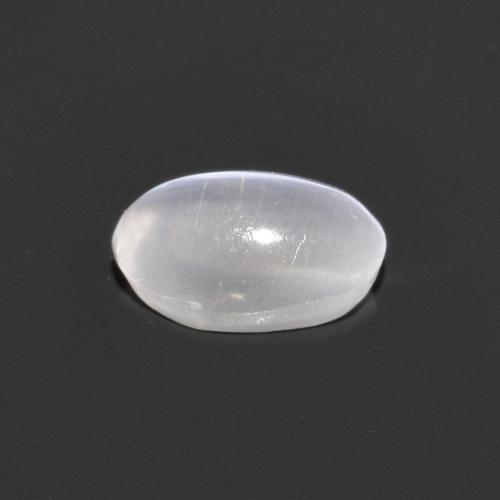 Натуральный серый sillimanite cat's eye 0,75 карата огранка овал, прозрачный