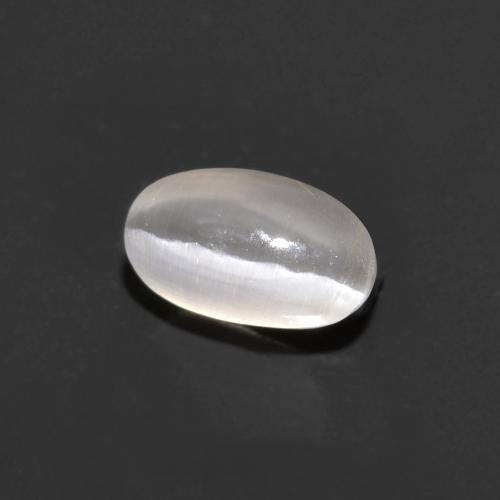 Натуральный серый sillimanite cat's eye 0,76 карата огранка овал, прозрачный