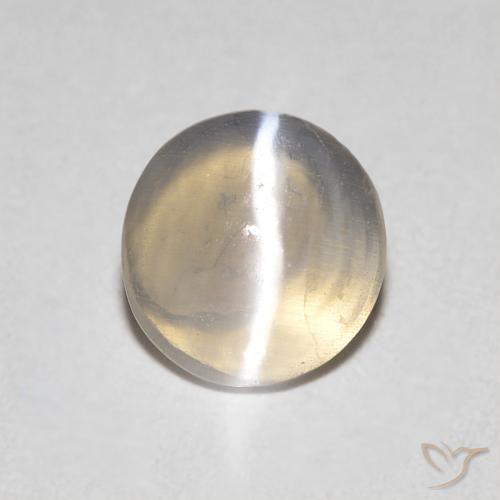 0.79ct Натуральный Светло-коричневая тортилья Силлиманит Кошачий Глаз, Овал, Прозрачный