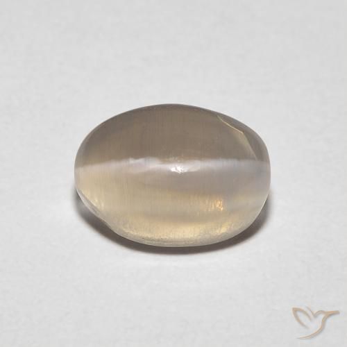 1.23ct Натуральный Коричневый Силлиманит Кошачий Глаз, Овал, Прозрачный