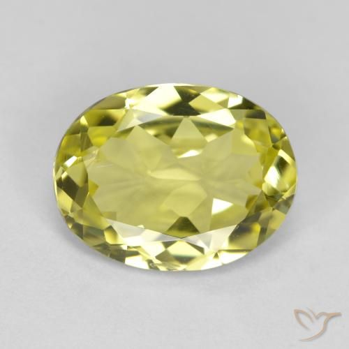 2.35ct Натуральный Светло-желтый Силлиманит, Овал, Чистота VS