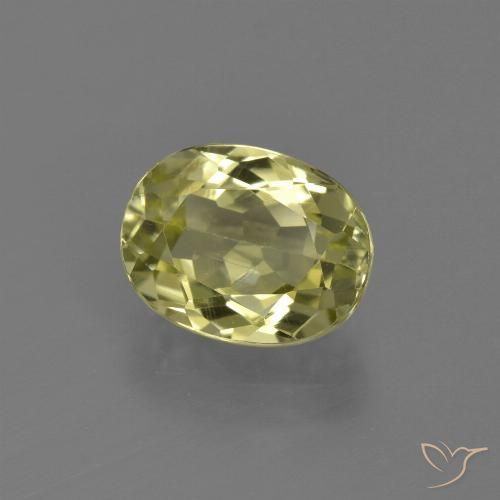 2.32ct Натуральный Средний желтый Силлиманит, Овал, Чистота VS