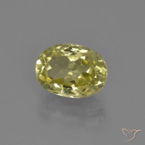 2.30ct Натуральный Светло-золотисто-желтый Силлиманит, Овал, VVS-VS