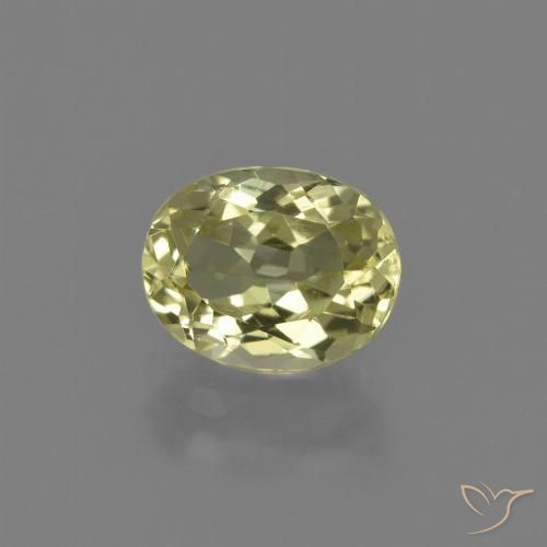 2.08ct Натуральный Средний желтый Силлиманит, Овал, Чистота VS