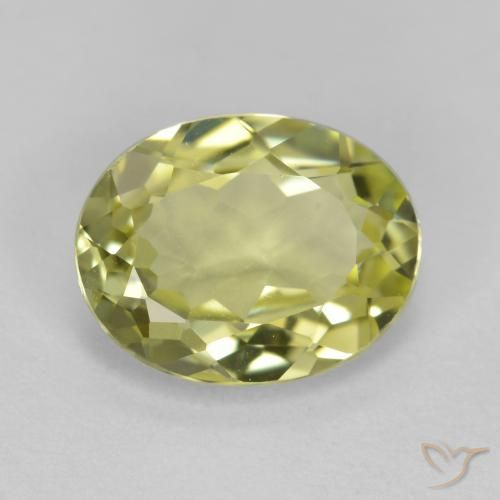 1.72ct Натуральный Средний желтый Силлиманит, Овал, VVS-VS