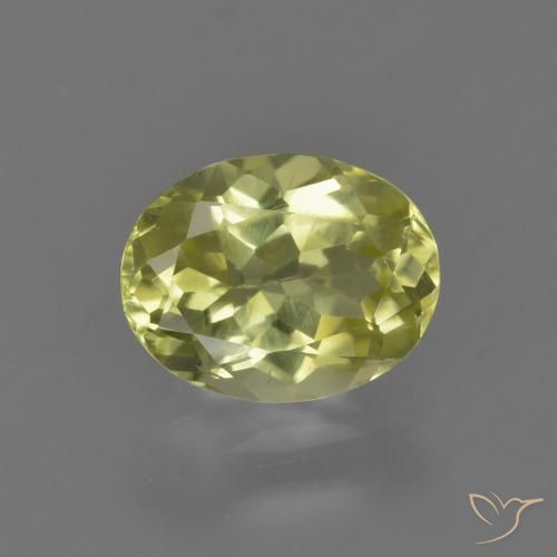 1.24ct Натуральный Средний желтый Силлиманит, Овал, Чистота VS