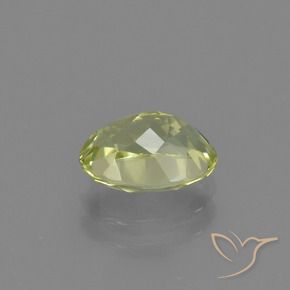 1.55 карата, натуральный Желто-зеленый Силлиманит, Овал, Чистота VVS