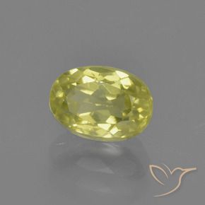 1.22 карата, натуральный Pineapple yellow Силлиманит, Овал, Чистота VS