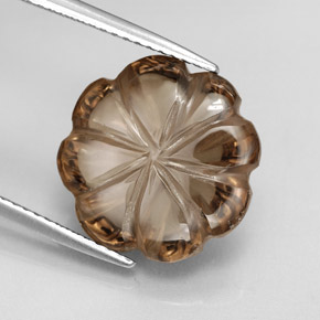 9.08 карата, натуральный Светло-дымчато-коричневый Дымчатый кварц, Прозрачный, Полупрозрачный