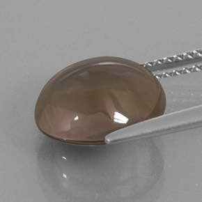 4.54 карата, натуральный Дымчато-коричневый Дымчатый кварц, Огранка Круг, Прозрачный