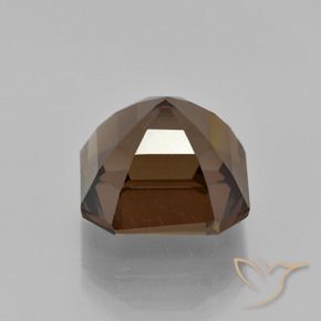 8.91 карата, натуральный Коричневый Дымчатый кварц, Изумрудная огранка, Чистота VVS