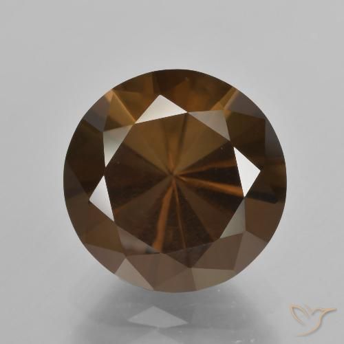 6.30ct Натуральный Гикори Браун Дымчатый кварц, Круглый, Чистота VS