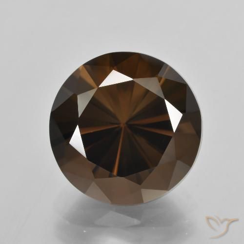 8.33ct Натуральный Гикори Браун Дымчатый кварц, Круглый, Чистота VVS