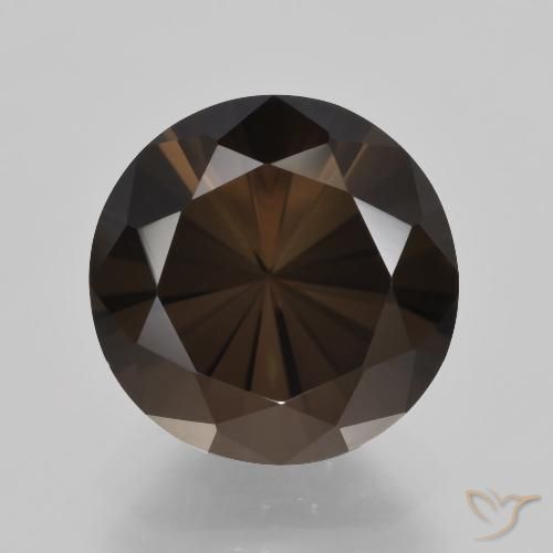 5.53ct Натуральный Умбер Браун Дымчатый кварц, Круглый, Чистота VVS