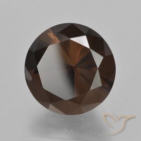 6.99 карата, натуральный Красновато-коричневый Дымчатый кварц, Круглый, Чистота VVS
