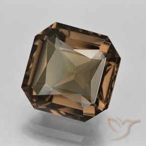7.87 карата, натуральный Теплый коричневый Дымчатый кварц, Октагон / Изумрудная Огранка, Чистота VVS