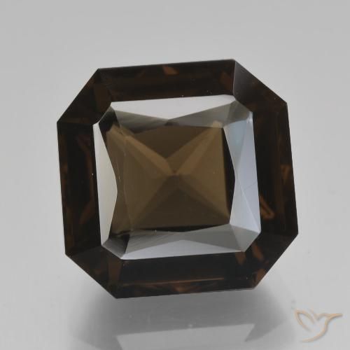7.81ct Натуральный Темно-синий Дымчатый кварц, Изумрудная огранка, Чистота VVS