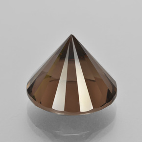 14.09 карата, натуральный Коричневый Дымчатый кварц, Огранка Круг, Чистота VVS