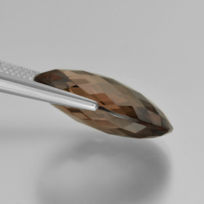 13.23 карата, натуральный Шоколадно-коричневый Дымчатый кварц, Огранка Овал, Чистота VVS