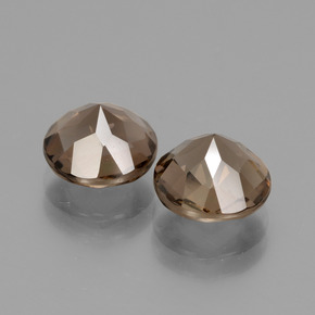 3.82 карата, натуральный Шоколадно-коричневый Дымчатый кварц, Огранка Круг, Чистота VS