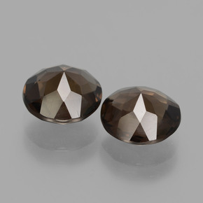 3.08 карата, натуральный Коричневый Дымчатый кварц, Огранка Круг, Чистота VS