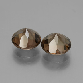 3.27 карата, натуральный Коричневый Дымчатый кварц, Огранка Круг, Чистота VS