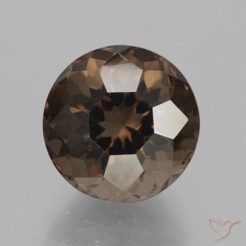 5.57ct Натуральный Умбер Браун Дымчатый кварц, Круглый, Чистота VVS