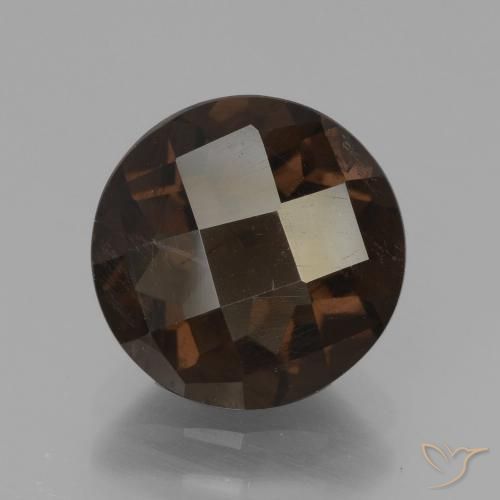 2.84ct Натуральный Умбер Браун Дымчатый кварц, Круглый, VS-SI
